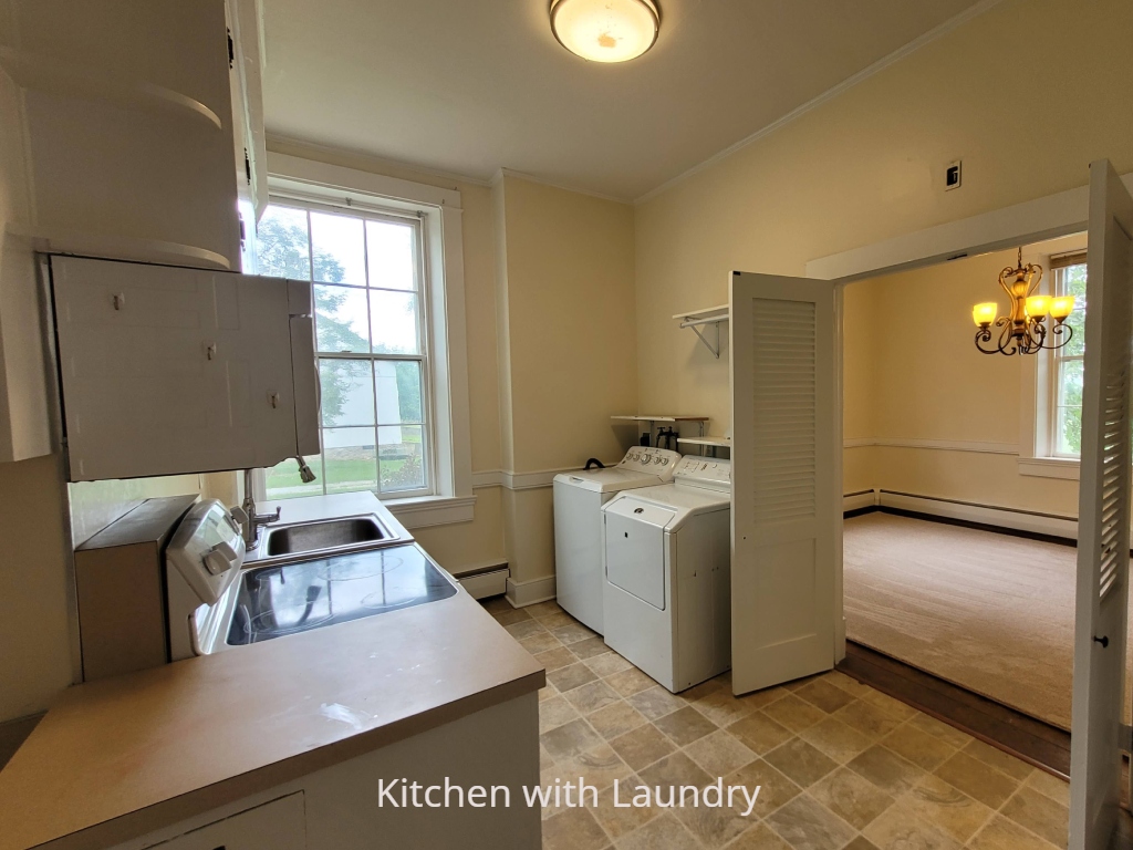 Kitchen with laundry